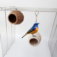 Suikerzweefvliegtuig Kokosnootschelp Vogelschuilplaats Nest Papegaai Nest Kokosnoot Kweekhuis Met Ladderspeelgoed