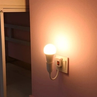 Support de lampe E27 standard britannique et européen avec ampoule de conversion LED interrupteur pour produit de sport et de divertissement de phare