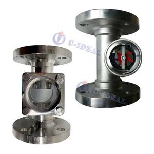 統合ANSI 150lbキャストタイプフランジ付き二重窓フローサイトガラス手動パワーフラッパーとパドルホイールインジケーター - Product Image 4