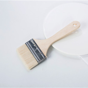 Wooden Handle Wool <b>Brush</b> 3 In Bristle For Painting And Baking - Product Image 2
