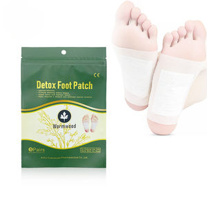 डिटॉक्स और विश्राम गृह उपयोग के लिए मगवॉर्ट के साथ हर्बल फुट पैच - Product Image 2