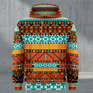 Tribal Sublimation <b>Hoodies</b> & Full Sublimated Pullover-High Quality <b>3D</b> Design Fleece Fabric Unisex Winter Wear with Pocket - Product Image 2