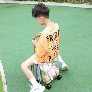 תיבת מטען נשי קטן שקוף מקרה עגלת ילדים קטן חמוד 20 אינץ למבוגרים העלאה נסיעות תיבת AP1033 - Product Image 2