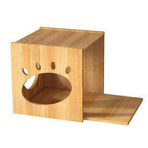 Plateforme murale en bois massif pour <span class=keywords><strong>chat</strong></span>, <span class=keywords><strong>avec</strong></span> perchoir et capsule spatiale, lit pour <span class=keywords><strong>chat</strong></span>, style vertical mural personnalisable, design épuré - Product Image 6