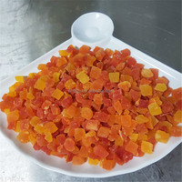 Papaya-blokjes, Gouden Fruit, Gedroogde Papaya-granulaat, Kant-en-klare Snacks, Bak ingrediënten gemengd met gedroogde yoghurt