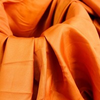 Tissu en satin de soie 100 % polyester lourd, personnalisé, en crêpe, pour vêtements de mariée, vente en gros