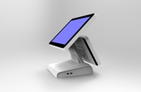 Terminal POS Android de Pantalla Dual, Tableta de 15 Pulgadas Todo en Uno, Sistema POS Android con Pantalla Táctil/Software POS Windows/POS Delgado