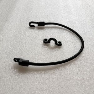 Gancho de cuerda elástica negra, accesorio duradero de nailon de 35 Cm para kayak, para lagos, ríos, uso recreativo - Product Image 1