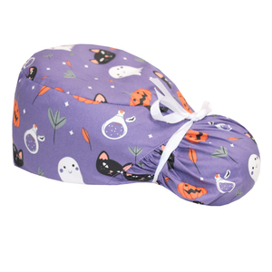 Cappelli Chirurgici a Forma di Zucca Natalizia, Berretti Medici <span class=keywords><strong>per</strong></span> Dottori con <span class=keywords><strong>Capelli</strong></span> Lunghi, Comodi Cappelli da Infermiera <span class=keywords><strong>per</strong></span> Halloween - Product Image 6