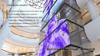 Film LED holographique 3D transparent flexible, affichage publicitaire LED, adhésif pour verre, écran LED super fin pour fenêtre en verre