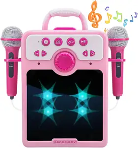 हुई नई आगमन कराओके मशीन मज़ा इलेक्ट्रॉनिक संगीत माइक्रोफोन कराओके खिलौने लड़कियों के जन्मदिन की पार्टी बच्चों के खिलौने के लिए उपहार