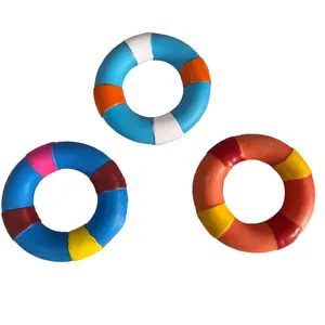 Bouée de sauvetage en mousse TPR <span class=keywords><strong>pour</strong></span> animaux de compagnie, jouet à mâcher grinçant et écologique durable, produit amusant <span class=keywords><strong>pour</strong></span> le nettoyage des dents. - Product Image 1