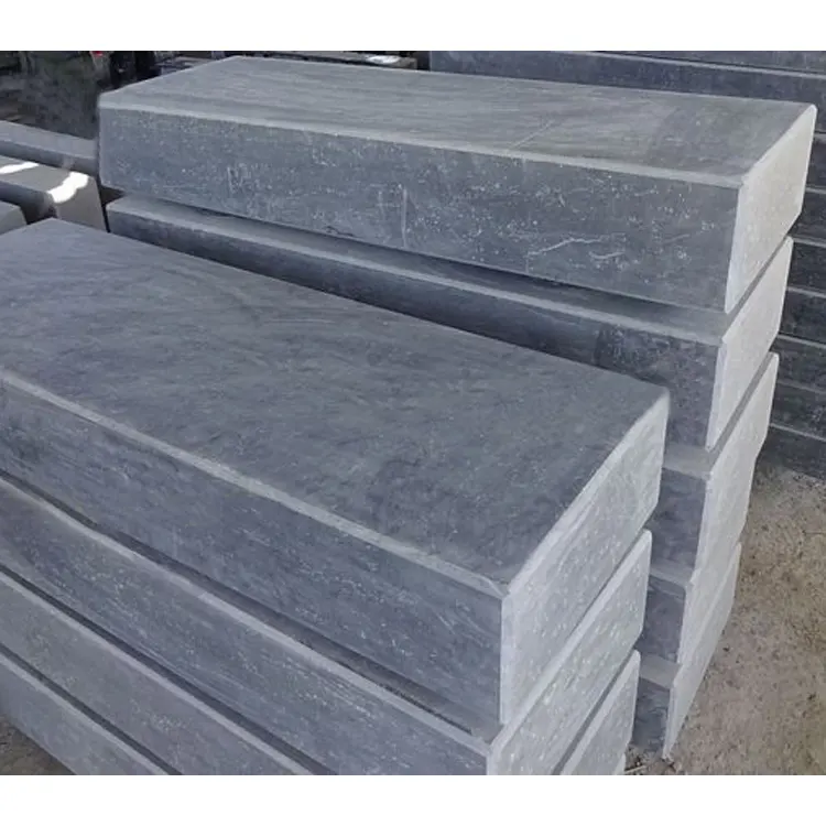 SHIHUI Chinese Blue Limestone Cheap Pavers Stepping Kerb Curb Stones for Paving the Garden Yard Cobblestones