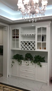 Elegant HOME Tall Farmhouse Wine Cabinet Corner <span class=keywords><strong>Bar</strong></span> Étagères à liqueur rotatives Porte de <span class=keywords><strong>grange</strong></span> réglable Gris lavé pour Home <span class=keywords><strong>Bar</strong></span> - Product Image 3