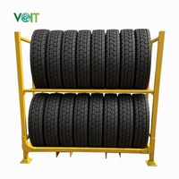 Support de rangement pliable pour pneus de voiture, gain de place, revêtement poudré, pour l'industrie automobile