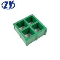 Grille moulée en PRV 30x30mm avec service de découpe, résistante à la corrosion, en fibre de verre pour passerelles et plateformes