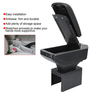 पु चमड़े के सार्वभौमिक कार आर्मरेस्ट कोहनी के लिए एक अधिक आरामदायक उपयोग अनुभव प्रदान करता है। - Product Image 4