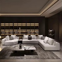 Ensemble de canapés modernes de luxe de haute qualité personnalisable, design italien, pour salon, modèle Moontop Youpin