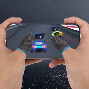 Mobile Phone <strong>Silver</strong> Fiber Gaming Sweat-Proof Finger Cover PUBG Mobile Game Finger Flash Sleeves for PUBG Gaming <strong>Gloves</strong> - Product Image 4