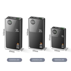 Batteries externes universelles de mode avec charge rapide PD22.5W 20000 mAh, portable bidirectionnel pour urgences en extérieur - Product Image 6