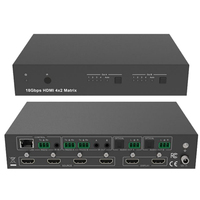 18 Gbps 1080p 60 Hz 8x8 pour matrice avec barre de son ARC et contrôle RS232 pour système home cinéma