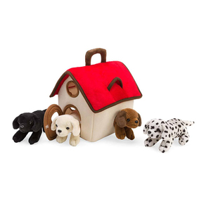 C1117 Adorables Juguetes de Peluche de Perro Pequeño con Casa de Cachorro Suave, Regalos de Cumpleaños y Navidad para Niños, Cachorro de Peluche para Jugar - Product Image 2