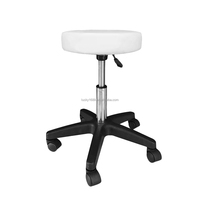 Tabouret de Bar rond et réglable en hauteur, pour siège éponge, avec roues roulants pivotantes, 1 pièce, offre spéciale