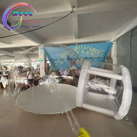 Ballons de fête pour enfants Maison amusante Igloo géant en cristal gonflable transparent Tente à bulles Maison de ballons gonflables transparents
