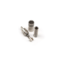 Connecteur rca Fiche avec Ressort Coaxial Audio Nickelé Adaptateur JT4024