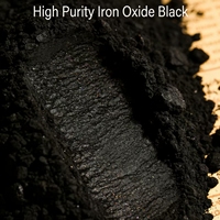 Poudre de pigment d'oxyde de fer noir à haute teneur en pigments pour revêtement de briques et de carreaux de style antique, coloration du caoutchouc et du plastique