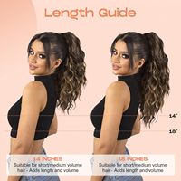 Queue de cheval longue bouclée en gros, extension de cheveux à pince facile à poser, disponible en 18 et 26 pouces