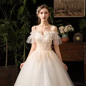 Vestido de casamento tamanho grande branco civil vestido, renda, vestido de noiva elegante