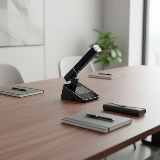 Thinuna VA-750D High-End Digital Conference Delegate Unit with 3.5" Touch Screen, 120cm Long Range Pickup & Electronic Voting