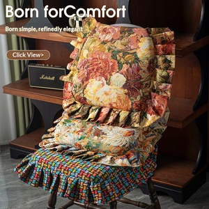 Cojín de Asiento en Forma de Herradura Personalizado Hecho en China, Espuma Viscoelástica Antideslizante, Borde con Volantes Tejidos en Jacquard - Product Image 2