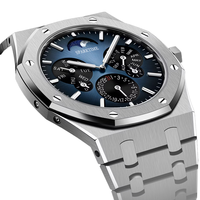 SPARKTIME Haute Qualité Polygone Cas Étanche Montre En Acier Inoxydable Hommes Montre D'affaires De Luxe Mécanique Homme Montre-Bracelet