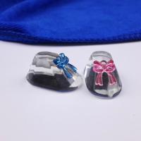 Petit mignon cristal garçon fille bébé chaussure bébé douche cadeau faveurs fête Souvenirs retour cadeau