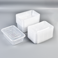 Conteneur alimentaire transparent écologique de 750 ml pour repas à emporter, boîte d'emballage alimentaire en plastique PP pour restaurant