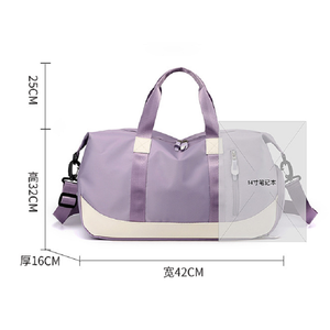 Grand sac de sport pliable personnalisé à imprimé tendance, sac de sport multifonctionnel imperméable, sac de voyage avec compartiment à chaussures - Product Image 5