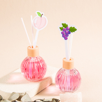 Nouveaux diffuseurs de parfum d'ambiance aux senteurs de fruits (orange, pêche, raisin, pastèque) – Ensemble de diffuseurs à bâtonnets pour la maison