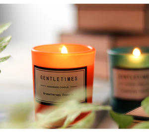 เทียนหอมอโรมาเธอราพีทำมือจากขี้ผึ้งถั่วเหลืองในแก้วฝ้าหรูหรา ขายส่ง เป็นมิตรกับสิ่งแวดล้อม ของขวัญวันพ่อ ตกแต่งบ้าน ของขวัญสุดโรแมนติก - Product Image 2