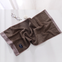 Houndstooth Bamboo Face Towel Ultra Soft Facial Towel Skin Friendly Wash Towel Hand Beauty Towel