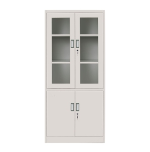 Armoire de rangement métallique au design moderne avec porte vitrée mobile pour bureau, atelier, entrepôt, chambre, salle de sport, hôtel, cuisine - Product Image 5