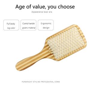 <span class=keywords><strong>Peigne</strong></span> à coussin d'air en bois de bambou écologique et sans danger, en <span class=keywords><strong>gros</strong></span>, OEM, pour grains - Product Image 6