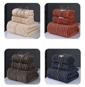 Customized Logo Coral Fleece Bath <b>Towel</b> <b>Set</b> Luxury Quick Dry Absorbent Hotel Spa Microfiber Soft Bamboo Velvet Woven Home Travel - Product Image 3