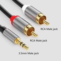 Livraison Rapide Câble RCA Stéréo Y Splitter 3,5 mm Mâle vers 2 RCA Mâle 0,5 m 1 m 1,5 m 2 m 3 m 5 m 10 m