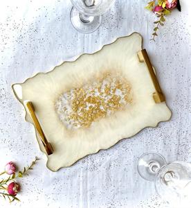 Bandeja de Resina Epoxi Más Vendida para Mesa de Comedor, Fiestas, Café, Té, Aperitivos y Uso Multifuncional en el Hogar y la Cocina - Product Image 1