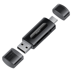 Lecteur de carte TF universel externe OTG USB Type-C haute vitesse deux-en-un à <span class=keywords><strong>prix</strong></span> avantageux avec garantie d'un an pour téléphone Android et ordinateur - Product Image 1