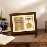 Cadre en bois personnalisé pour médailles et certificats, boîte à ombre, présentoir pour plaques de récompense, cadre photo mural ou de bureau, décoration intérieure