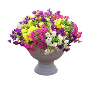 Guirlandes artificielles de fleurs de gypsophile Chao Qi en plastique et soie, bouquet blanc, jaune, rouge, violet, rose, décoration de mariage, utilisation en extérieur - Product Image 5