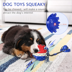 Fabrika toptan Pet çiğnemek oyuncaklar dayanıklı çevre dostu lüks interaktif sızdıran gıda vantuz TPR belirsiz köpek oyuncak topu - Product Image 3